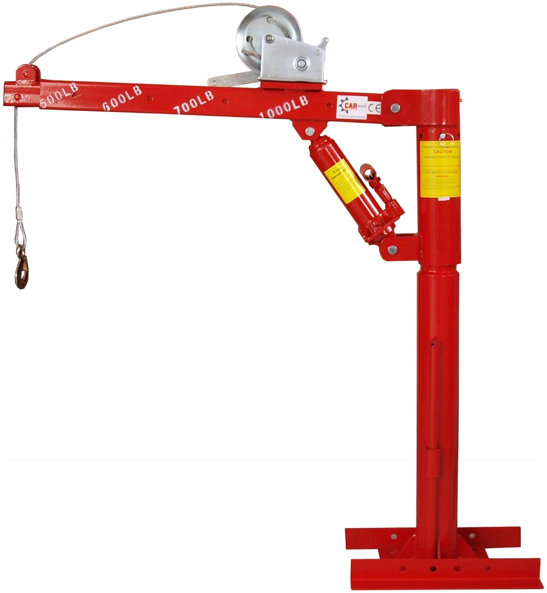 CRANE HDS 450 KG LIFT FOR CAR + WINCH - ROTATING 360° 0-205CM