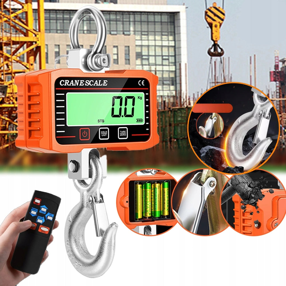CRANE HOOK SCALE 2000KG 2T STORAGE ELECTRONIC HANGING AGRICULTURAL Packaging status original