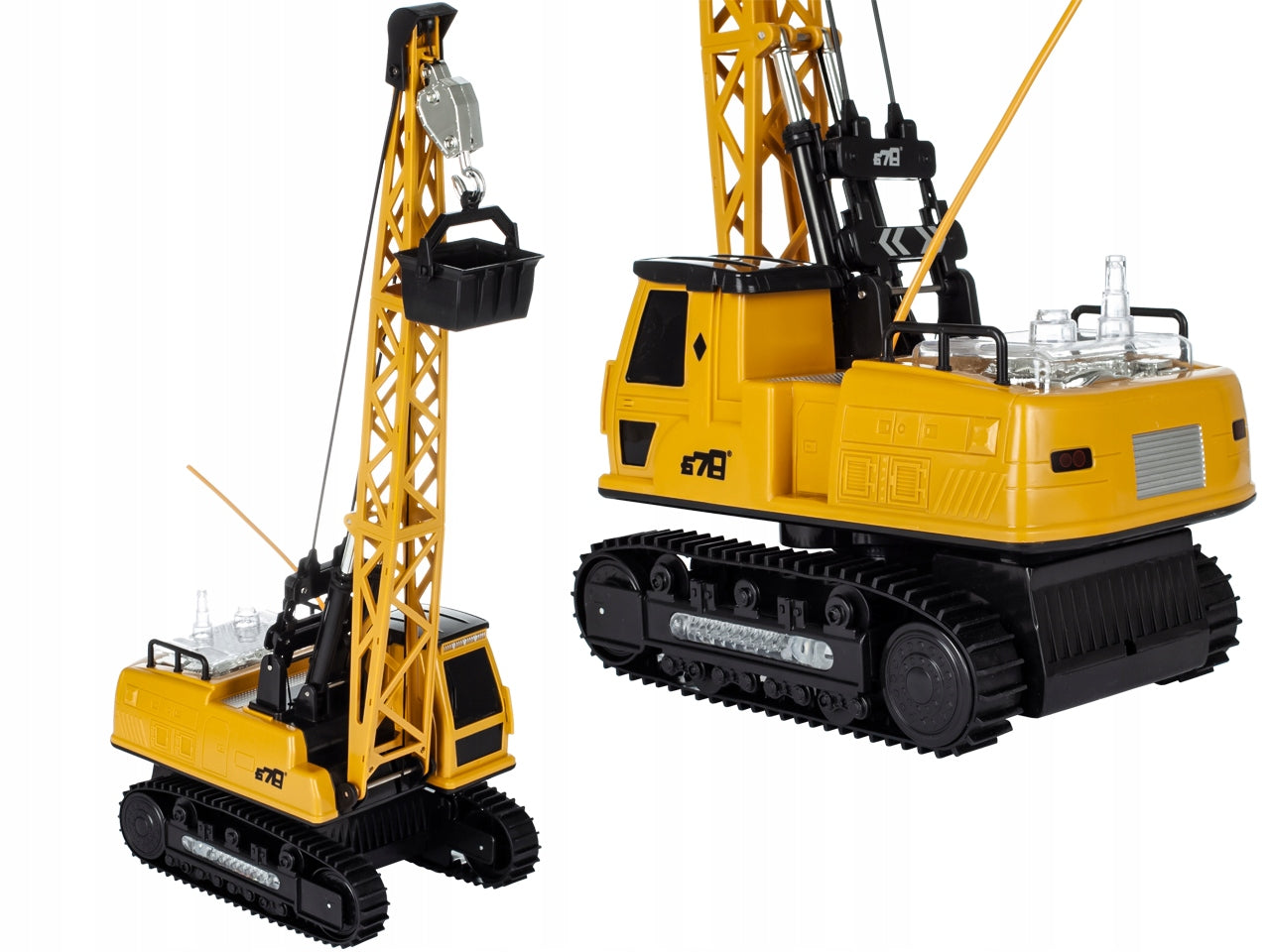 CRANE MEGA LARGE REMOTE CONTROLLED FOR CHILDREN MOVABLE REMOTE CONTROL TOY Color yellow