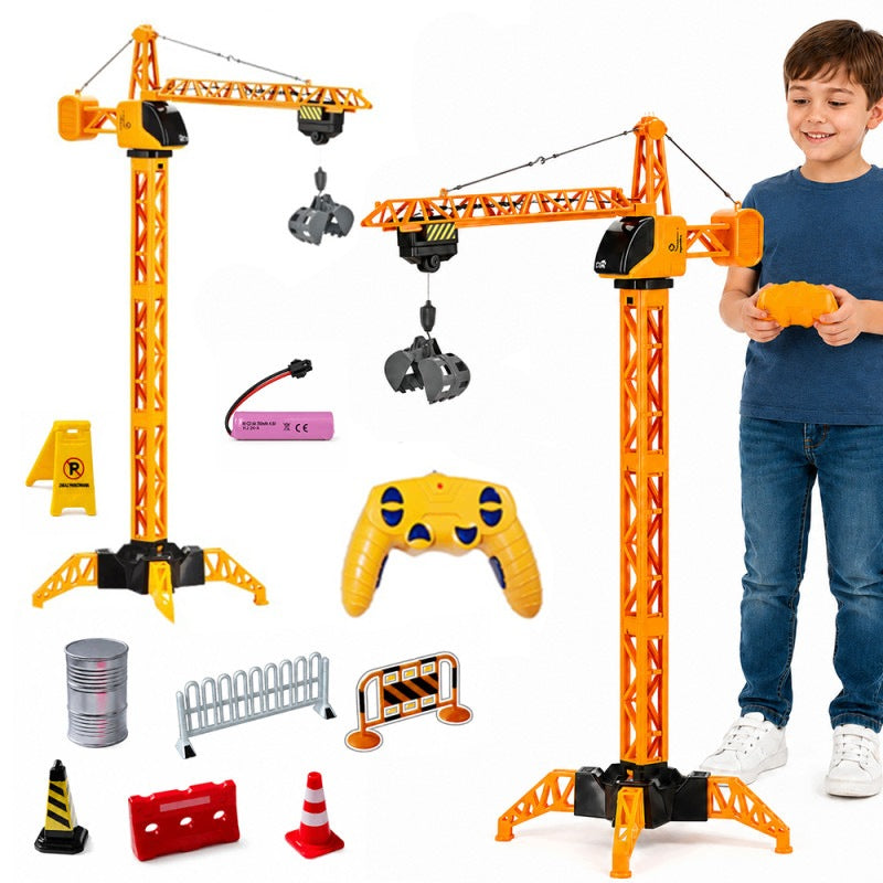 CRANE TOWER CRANE CONSTRUCTION REMOTE CONTROLLED REMOTE CONTROL HOOK ROTATION 360°