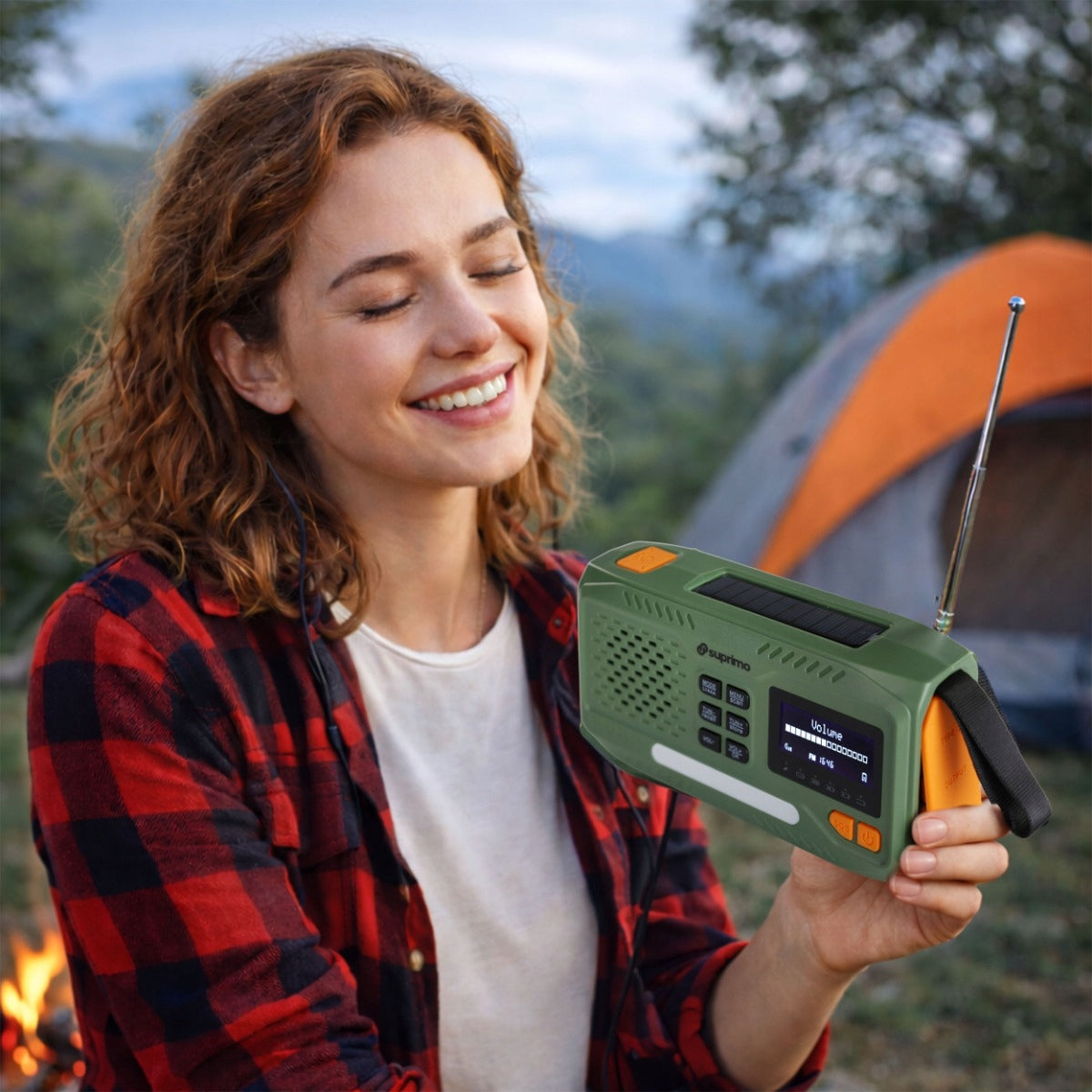 CRANK RADIO PORTABLE KITCHEN SOLAR DYNAMO FLASHLIGHT POWERBANK 4500mAh Manufacturer code radio solarne awaryjne na korbkę dynamo SOS