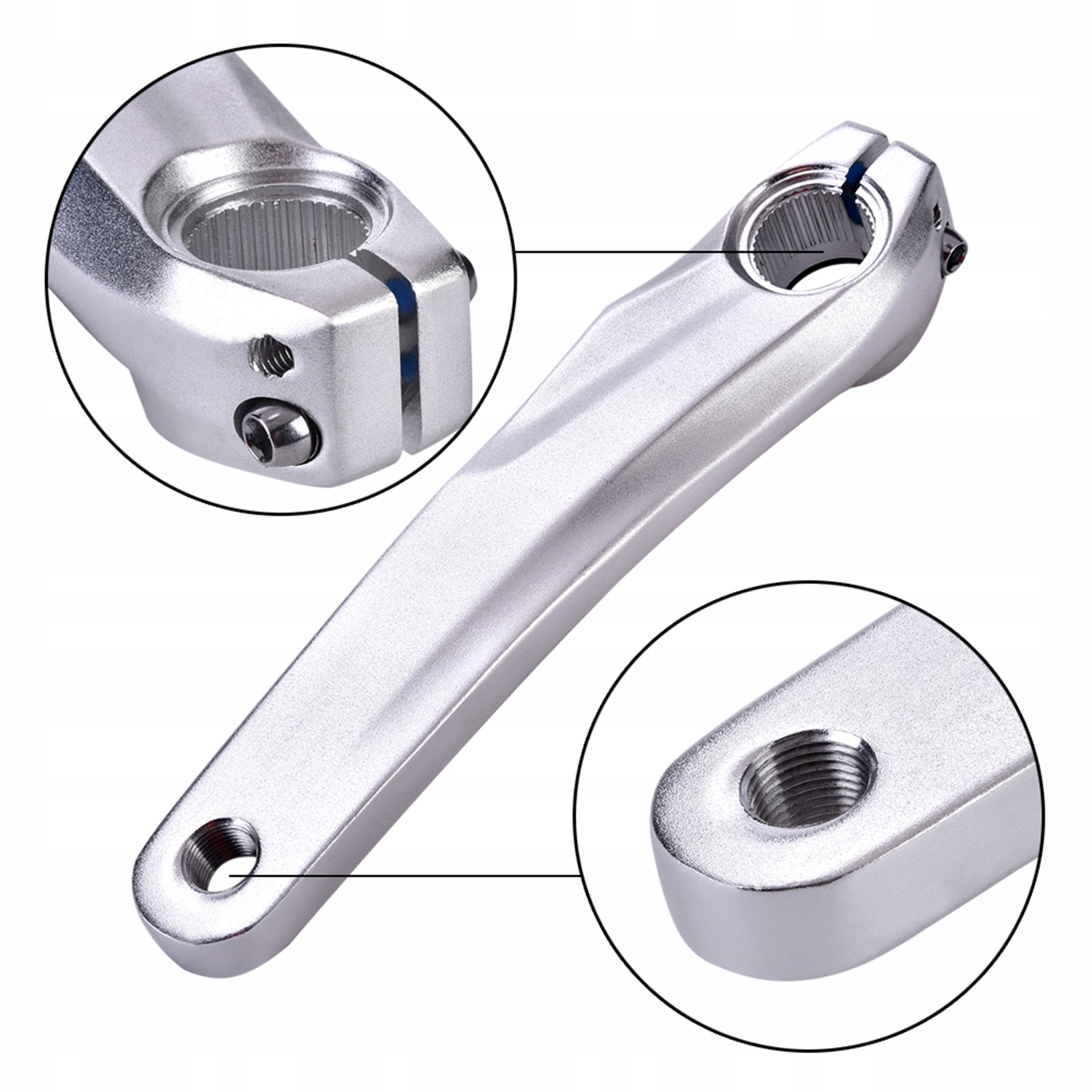 CRANK ROUND LEFT 22 CM ALUMINIUM FOR BICYCLE 590 610 SLX XT XTR Packaging status original