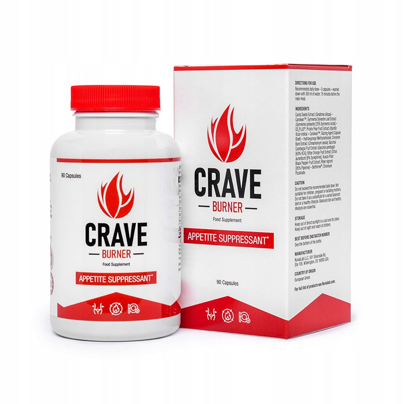 CRAVE BURNER capsules reducing appetite 64 g 90 pieces. Dietary supplement.