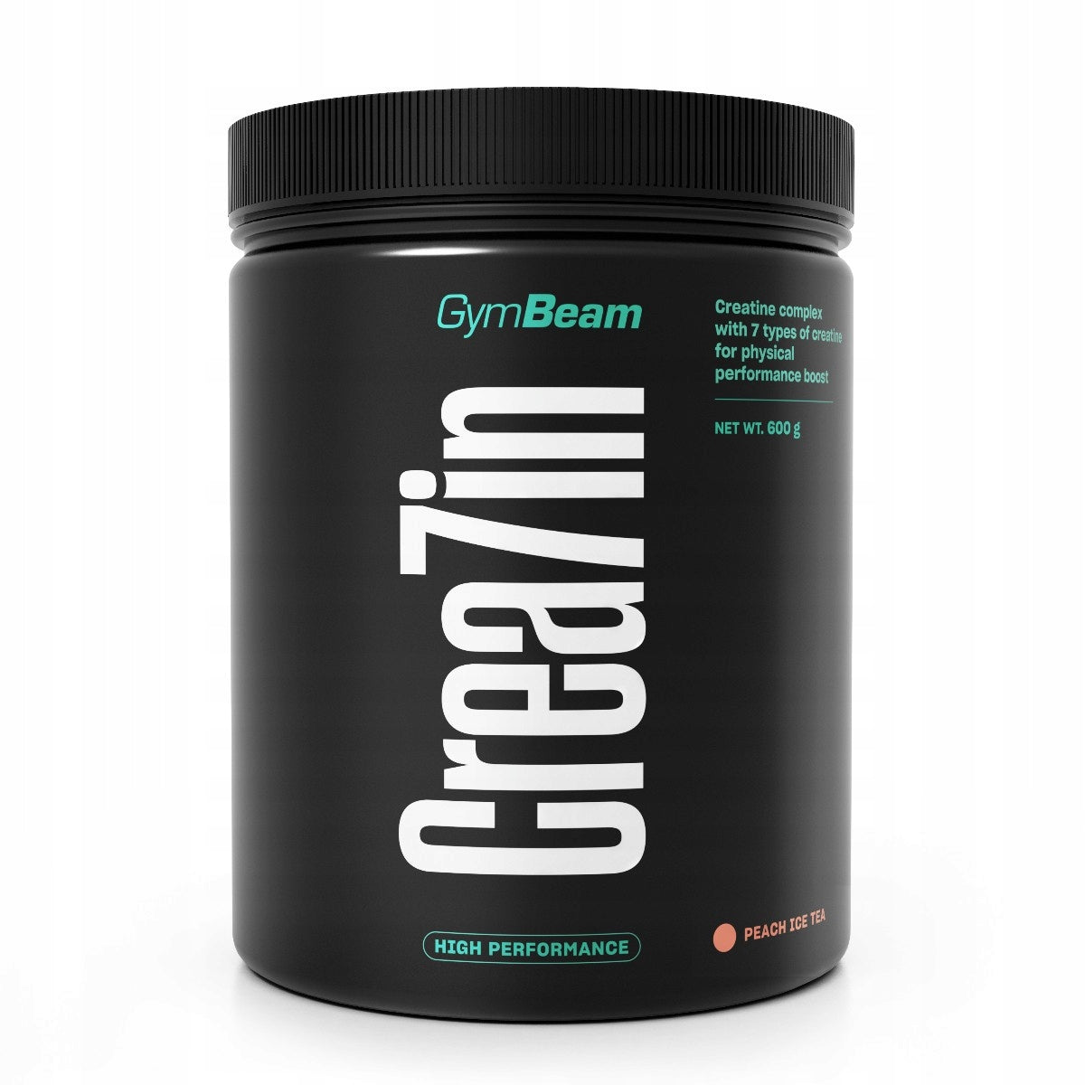 CREA7IN CREATINE COMPLEX 7 FORMS L-CITRULLINE VEGAN GymBeam 600g peach Packaging status original