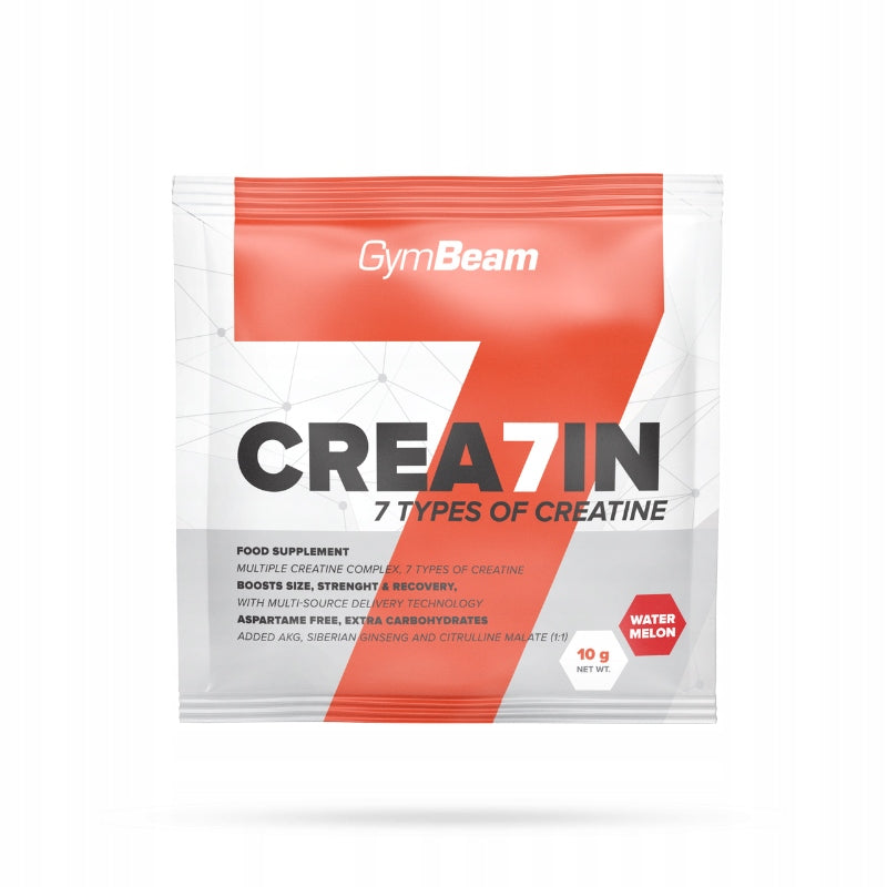 CREA7IN SAMPLE 7 TYPES OF CREATINE FOR TRAINING green apple 10 g GymBeam