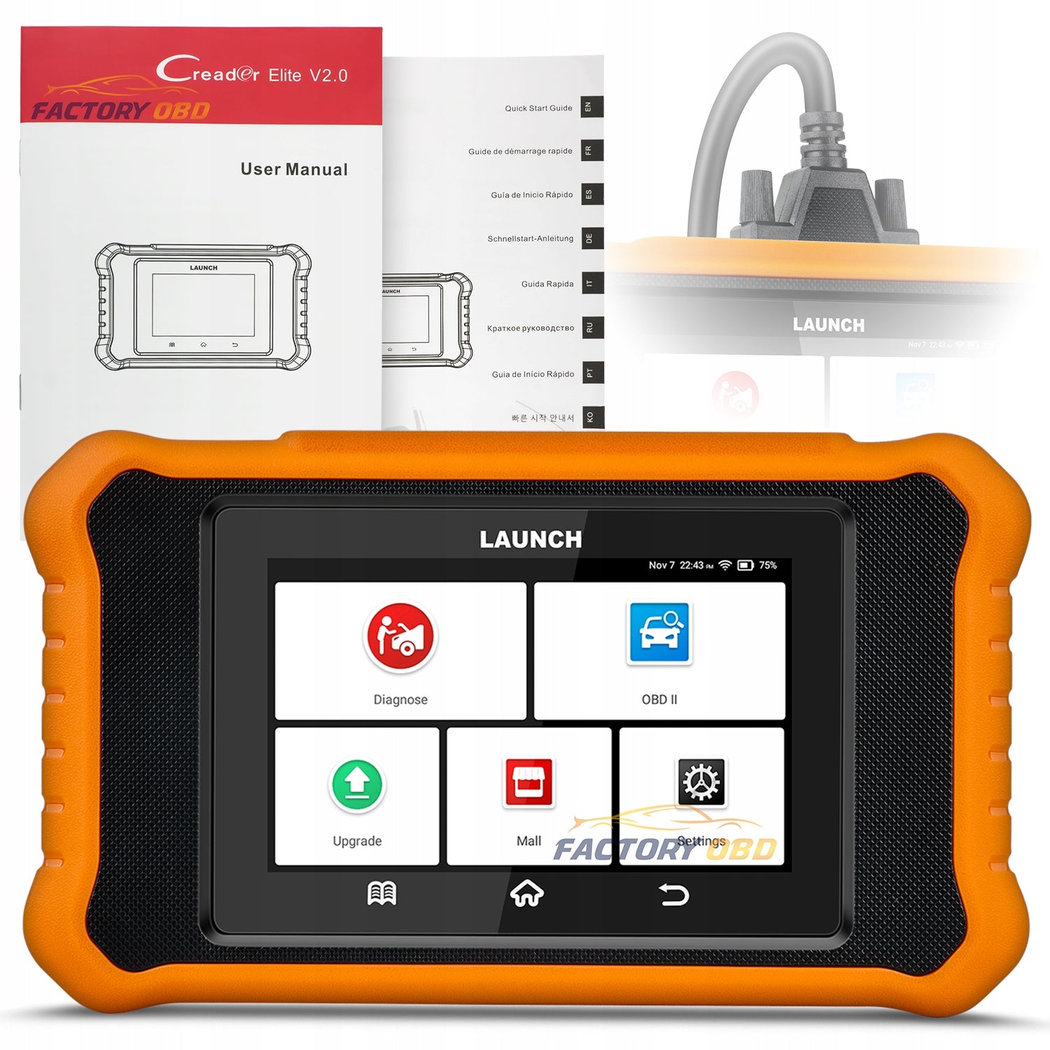 CREADER ELITE 2.0 BMW MINI OBD 2 DIAGNOSTIC INTERFACE + CAN-FD OBD2 j.PL