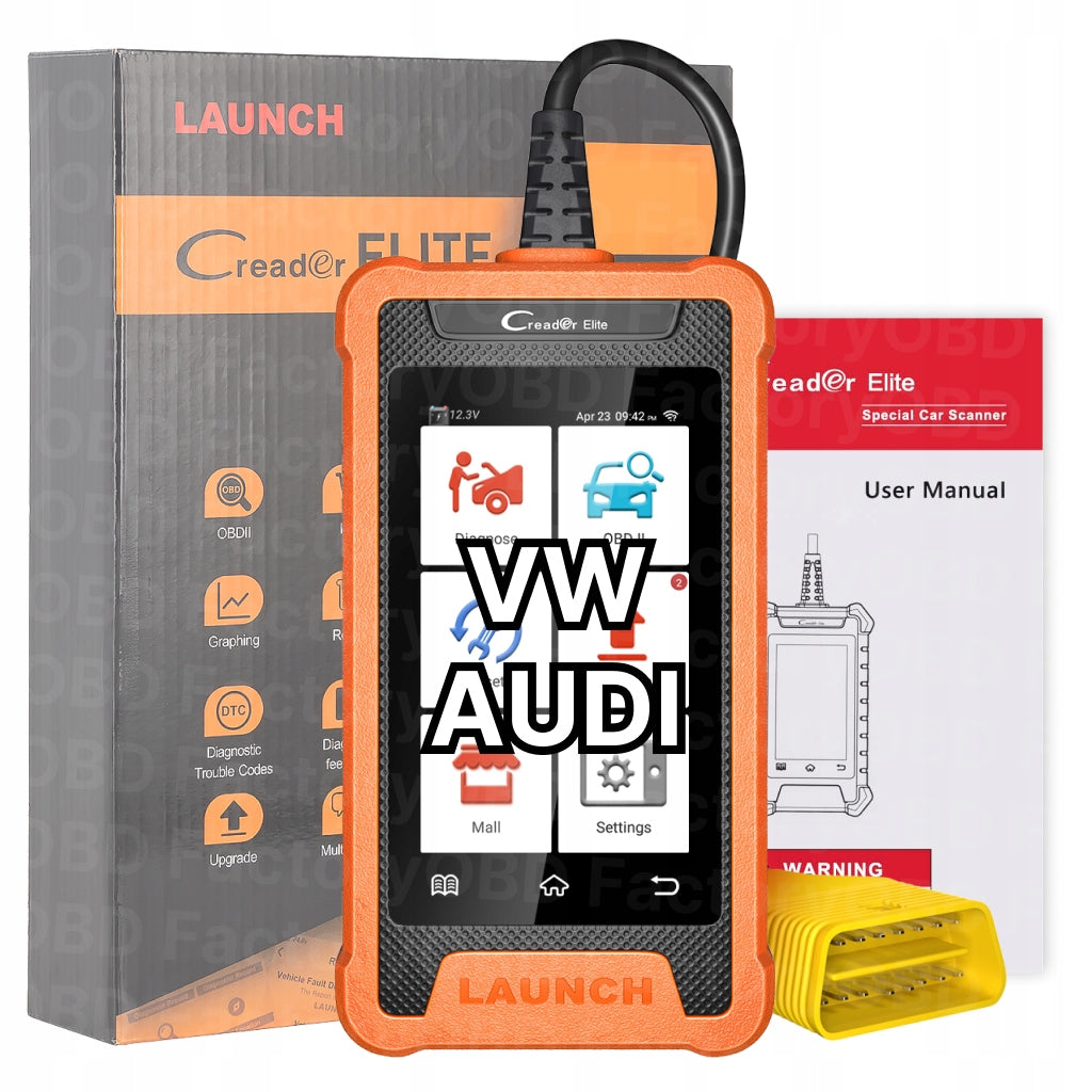 CREADER ELITE AUDI SKODA VW DIAGNOSTIC TESTER OBD2 FULL SYSTEM SCANNER PL