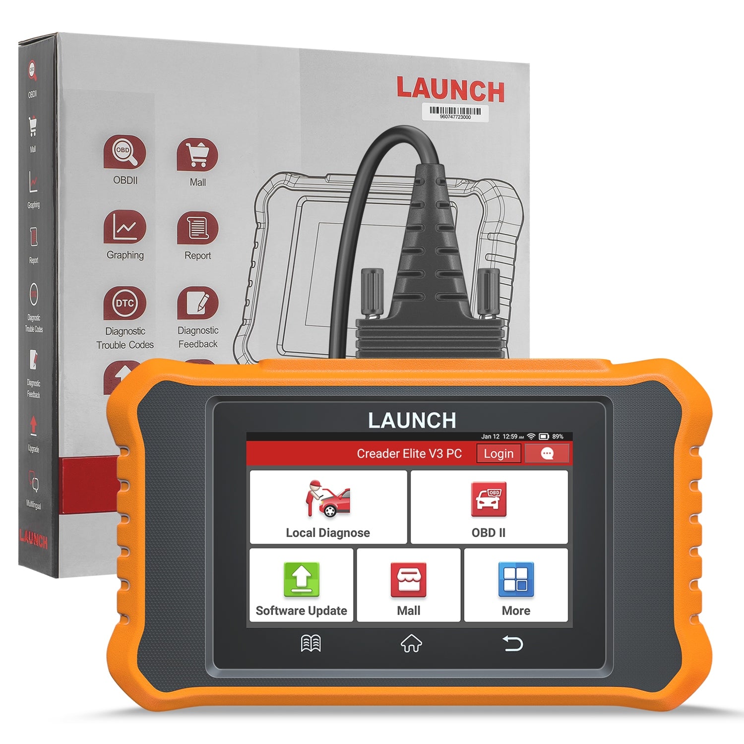 CREADER ELITE V3 CITROEN PEUGEOT LAUNCH DIAGNOSTIC INTERFACE OBD2