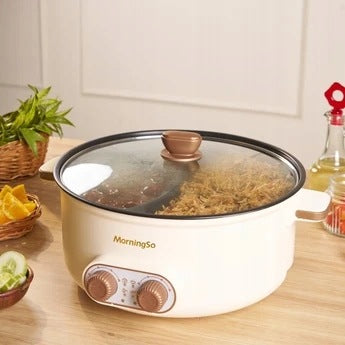 CREAM ELECTRIC MULTI-PURPOSE POT WITH LID - MORNINGSO Manufacturer code 5908124309144