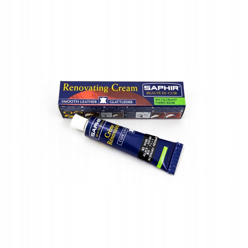 CREAM FOR LEATHER RESTORATION SAPHIR FOR SCRATCHES LIGHT BROWN Kind leather renovation