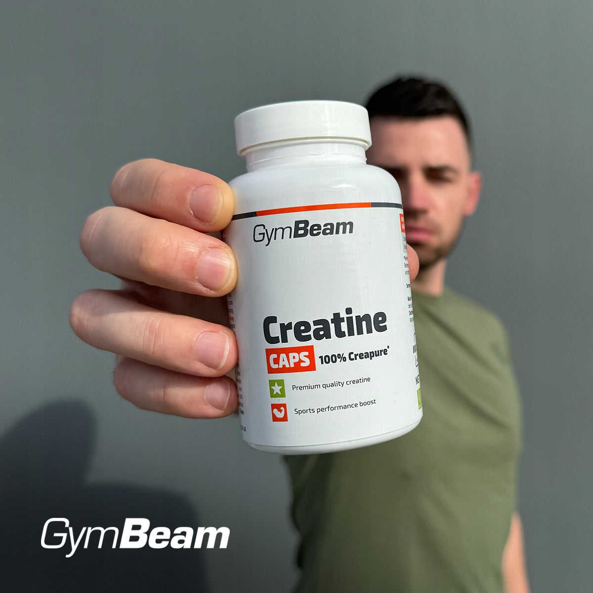 CREATINE 100% CREAPURE FOR STRENGTH CAPACITY AND PUMP - GymBeam 120 kaps Expiration date at least 1 year from the date of purchase