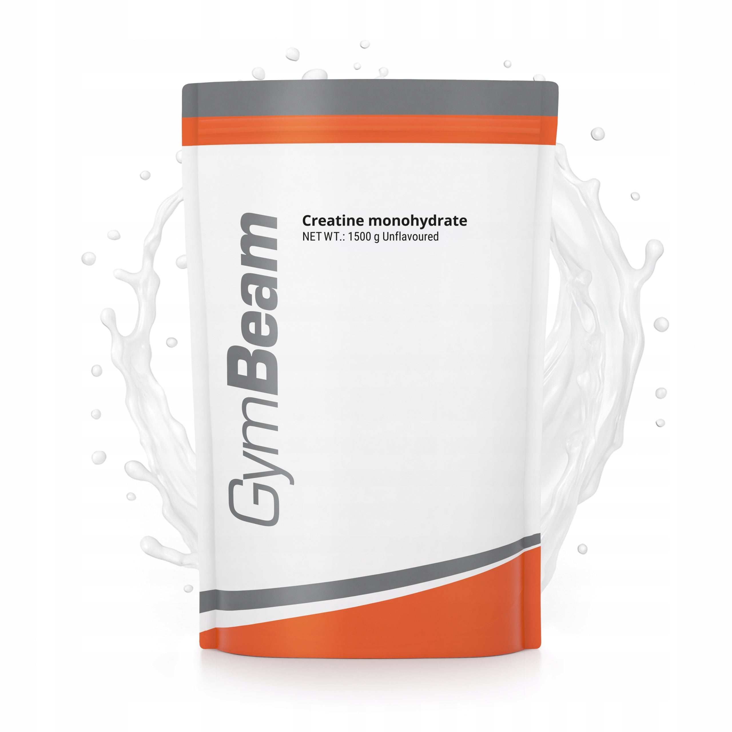 CREATINE 100% MONOHYDRATE STRENGTH MASS PUMP CAPACITY GymBeam 1500g tasteless