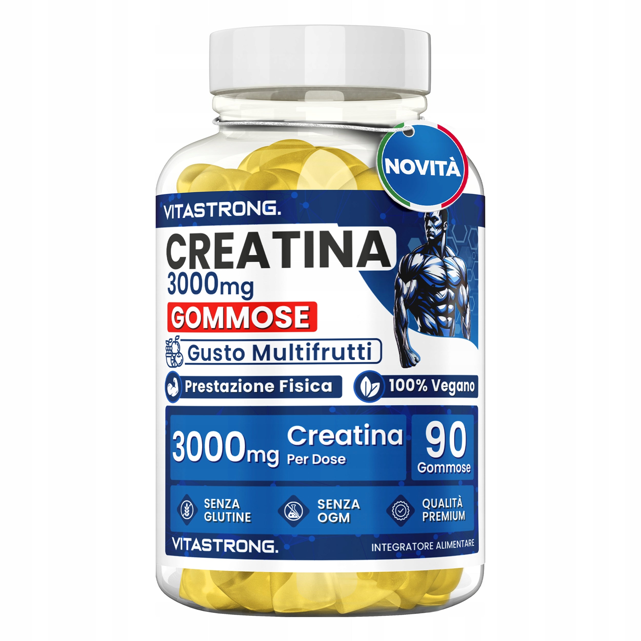 CREATINE 3000 mg 90 gummies PURE CREATINE Muscle Energy | VITASTRONG