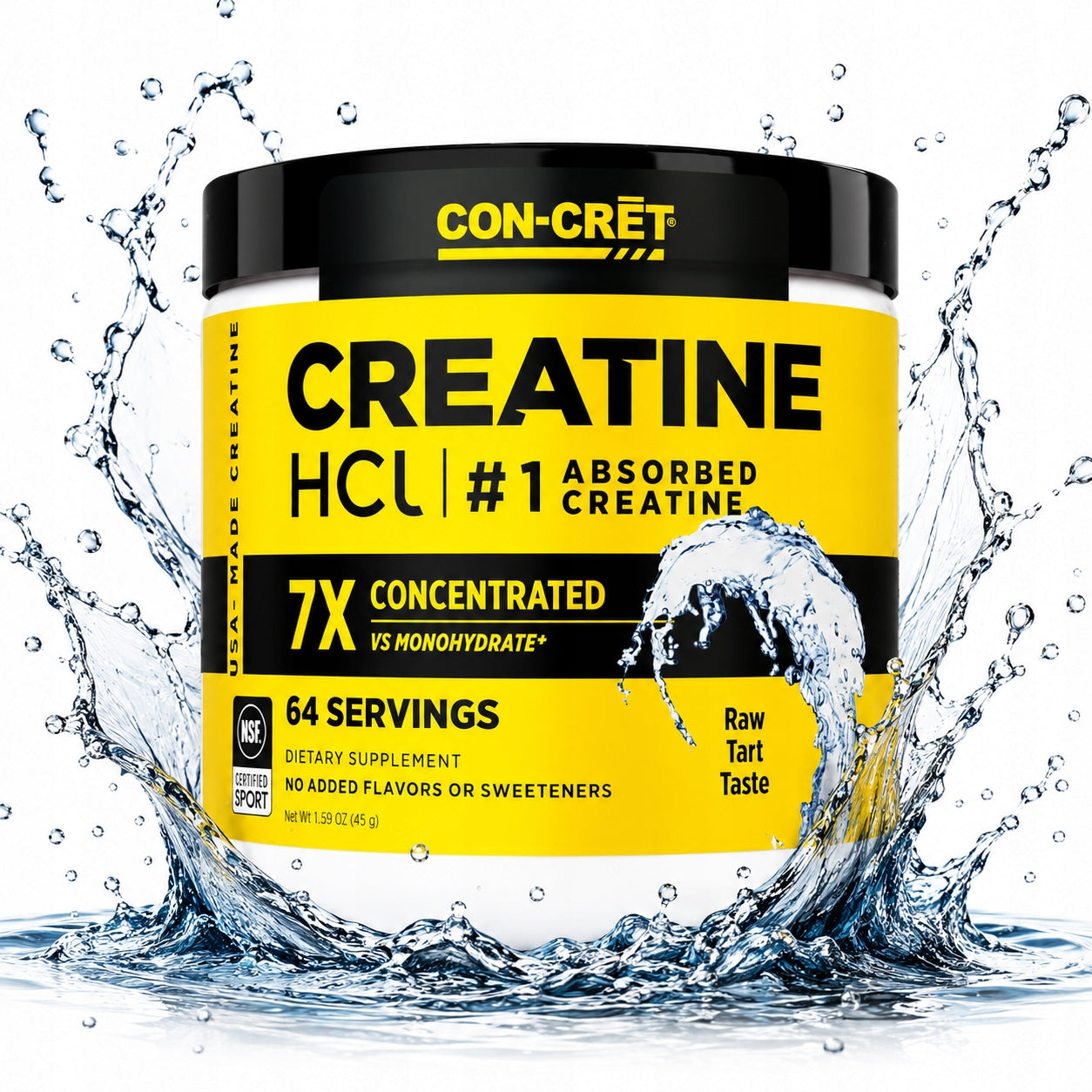 CREATINE CON-CRET CREATINE HCL 7x unflavored HYDROCHLORIDE 48 grams