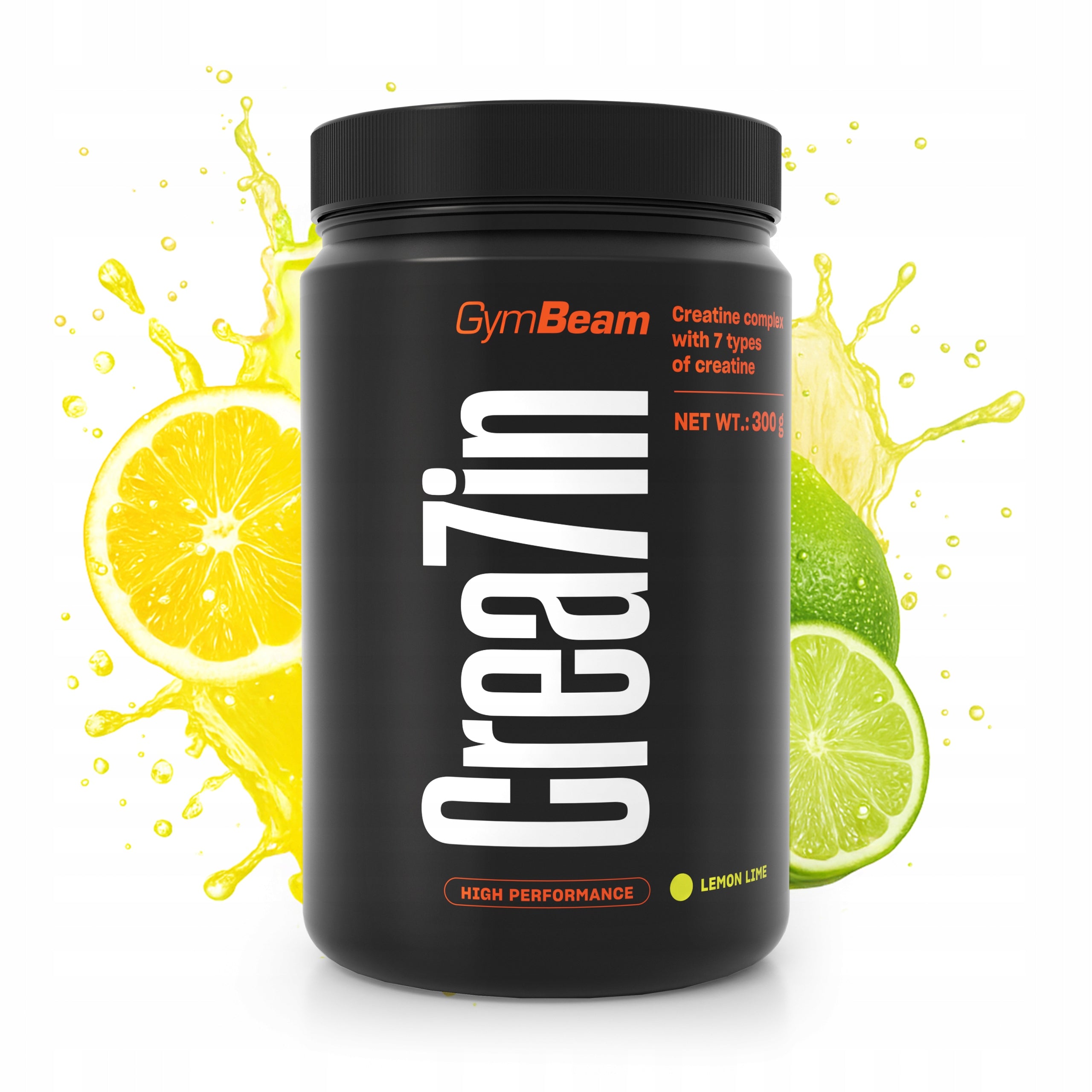 CREATINE CREA7IN COMPLEX 7 FORMS L-CITRULLINE VEGAN GymBeam 300 g lime