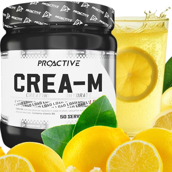 CREATINE FLAVOUR Monohydrate Powder ProActive Crea-M LOAD LEMON 250g