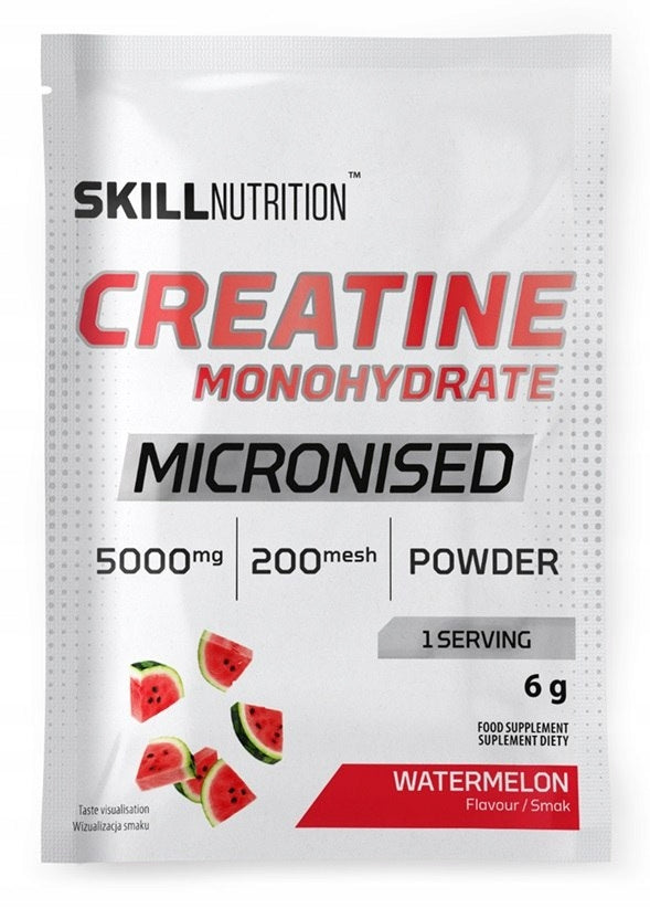 CREATINE MICRONIZED CREATINE MONOHYDRATE, WATERMELON - 6G (1 SACHET) SKILL