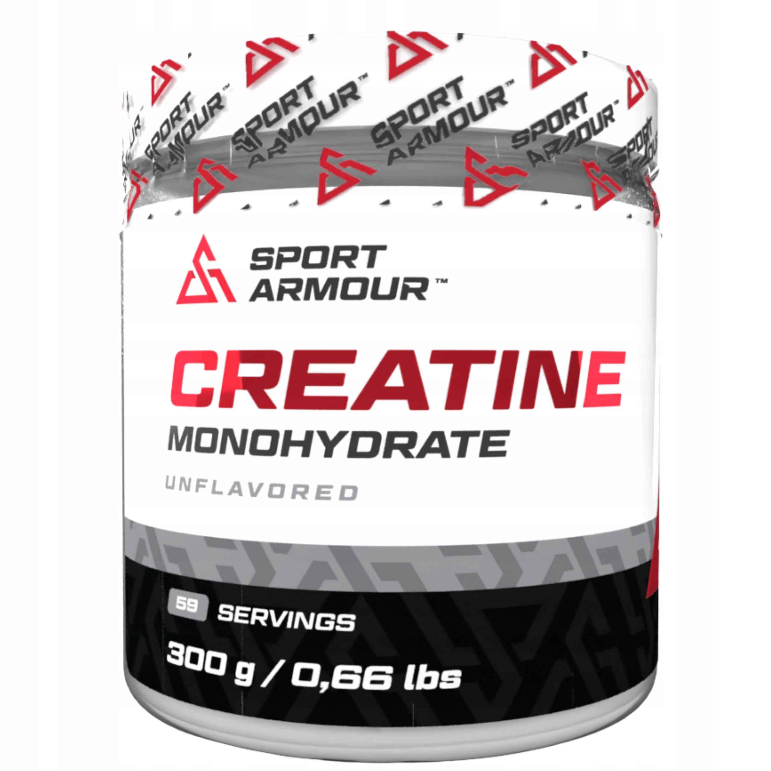 CREATINE MONOHYDRATE SPORT ARMOUR 300g TASTELESS WITH TAURINE PREMIUM CREATINE Packaging status original
