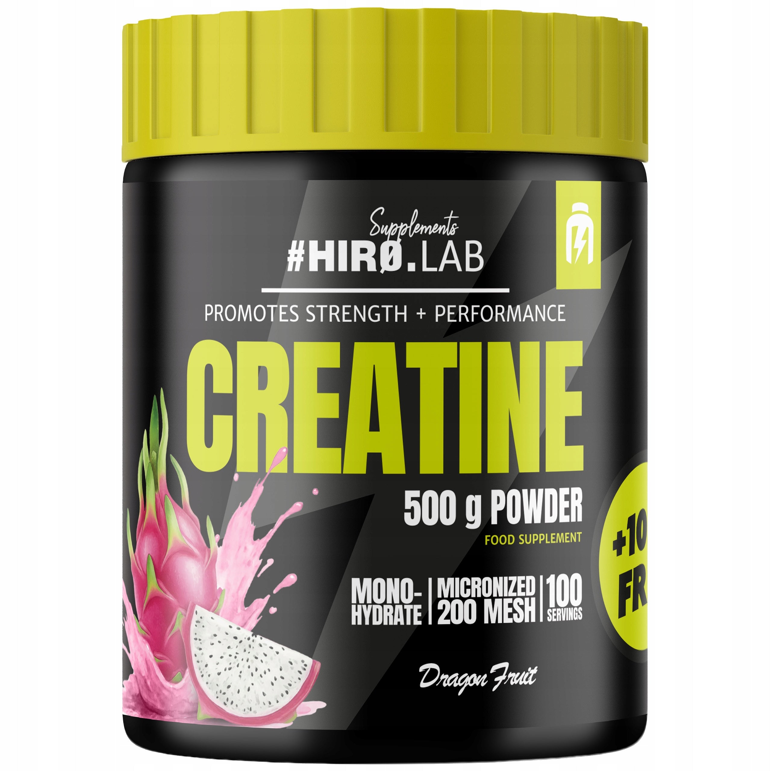 CREATINE MONOHYDRATE powder HIRO.LAB 500g +100g FREE CREATINE MONOHYDRATE