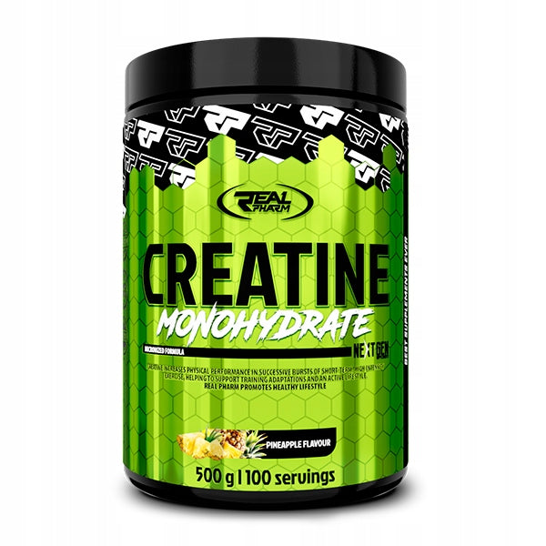 CREATINE MONOHYDRATE powder STRENGTH POWER REAL PHARM CREATINE Pineapple 500g Expiration date at least six months from the date of purchase