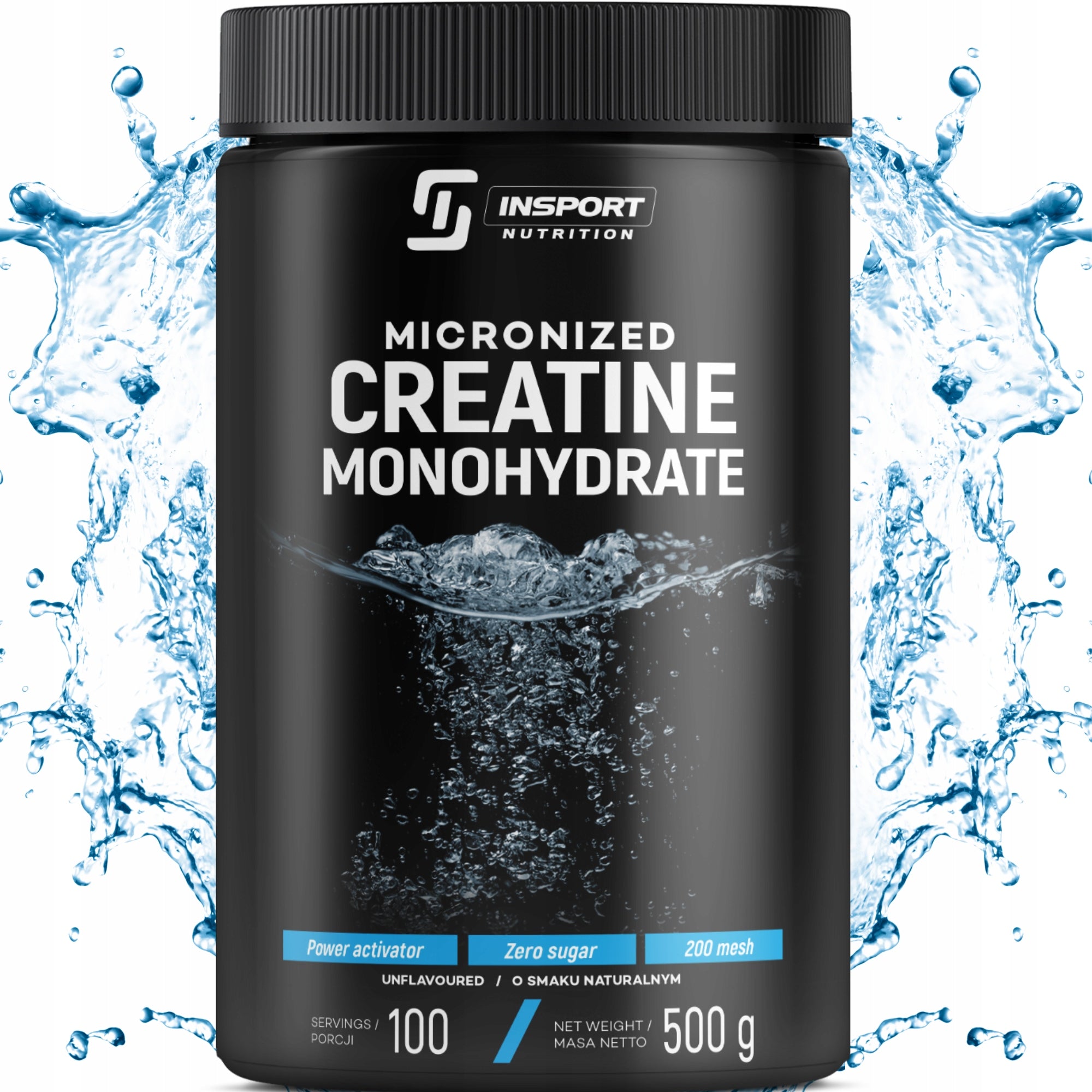 CREATINE Monohydrate 500g MICRONIZED Well SOLUBLE | INSPORT Packaging status original