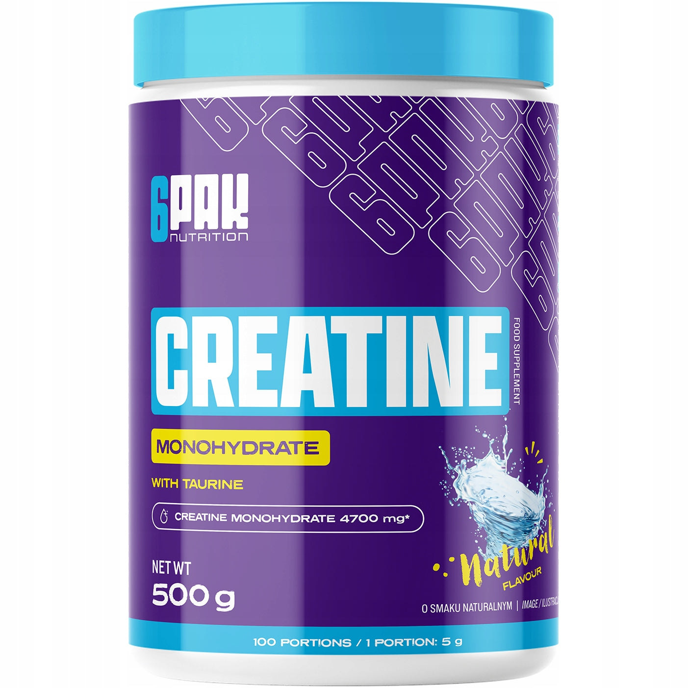 CREATINE PREMIUM Monohydrate XXL 500G Crea Mono with Taurine Physical Performance