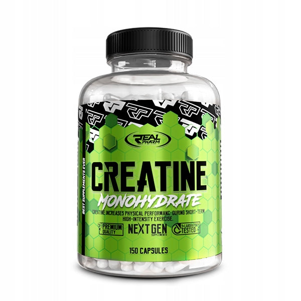 CREATINE in capsules MONOHYDRAT Real Pharm Creatine Monohydrate 150 kaps. Expiration date not specified
