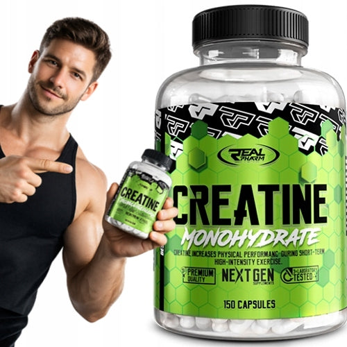 CREATINE in capsules MONOHYDRAT Real Pharm Creatine Monohydrate 150 kaps.