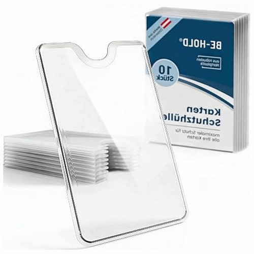 CREDIT CARD CASE CLEAR HARD PLASTIC FOR MAN 10 PCS
