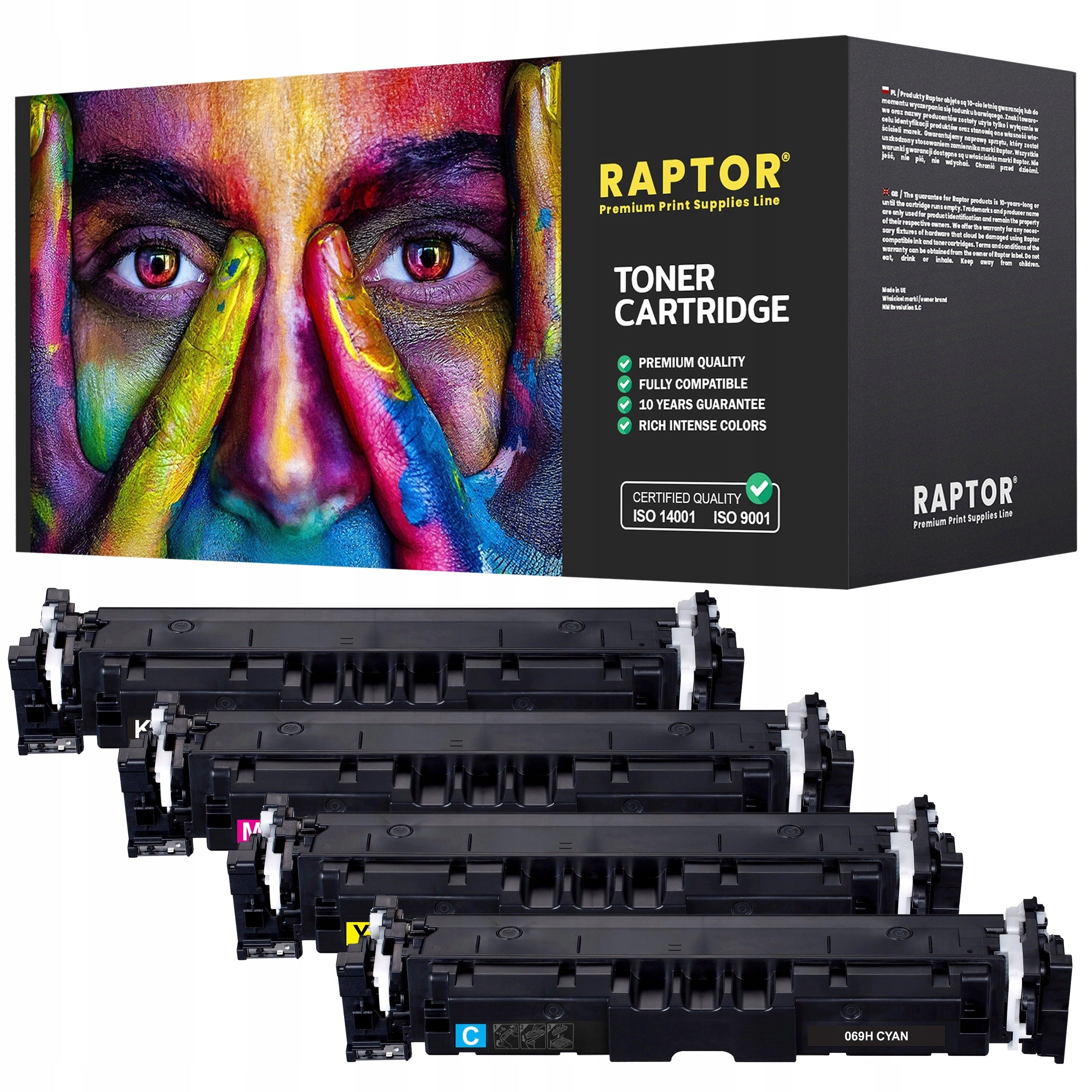 CRG-069H TONER CARTRIDGE FOR CANON i-SENSYS MF752Cdw MF754Cdw LBP673Cdw CMYK