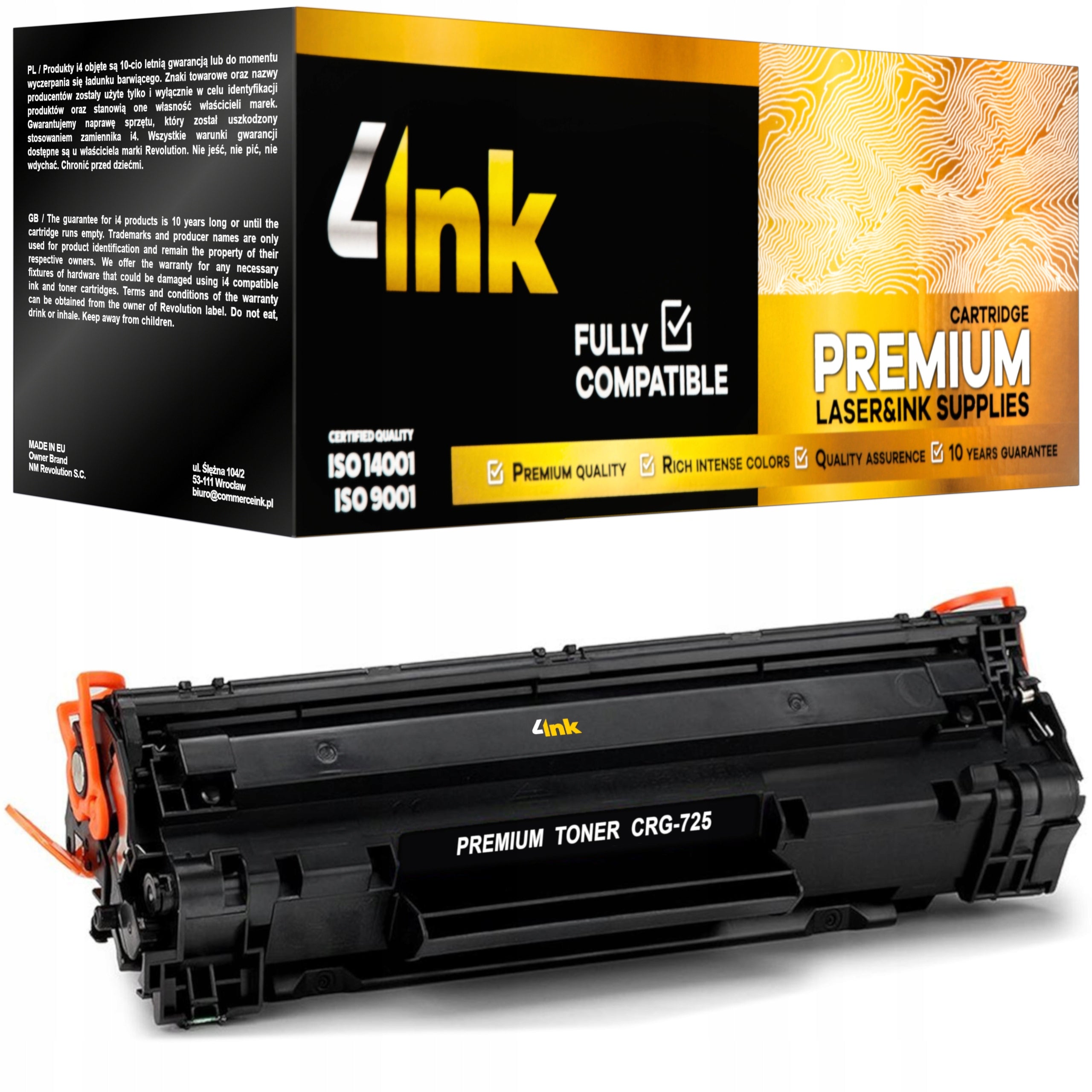 CRG-725 XL TONER CARTRIDGE FOR CANON PRINTER MF3010 LBP6000 LBP6020B LBP6030W 6030DW