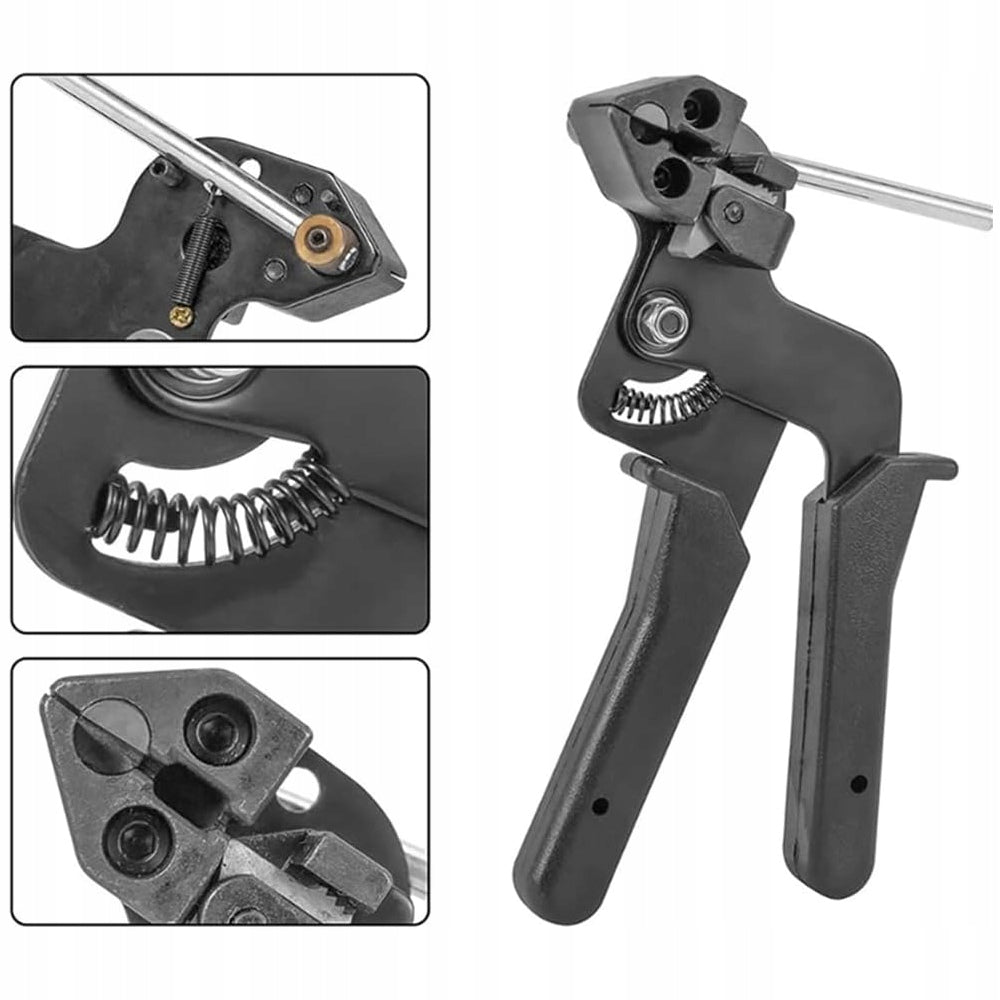 CRIMPER FOR STEEL BANDS - PRECISE CUTTING WITHOUT SHARP EDGES Kind locking pliers