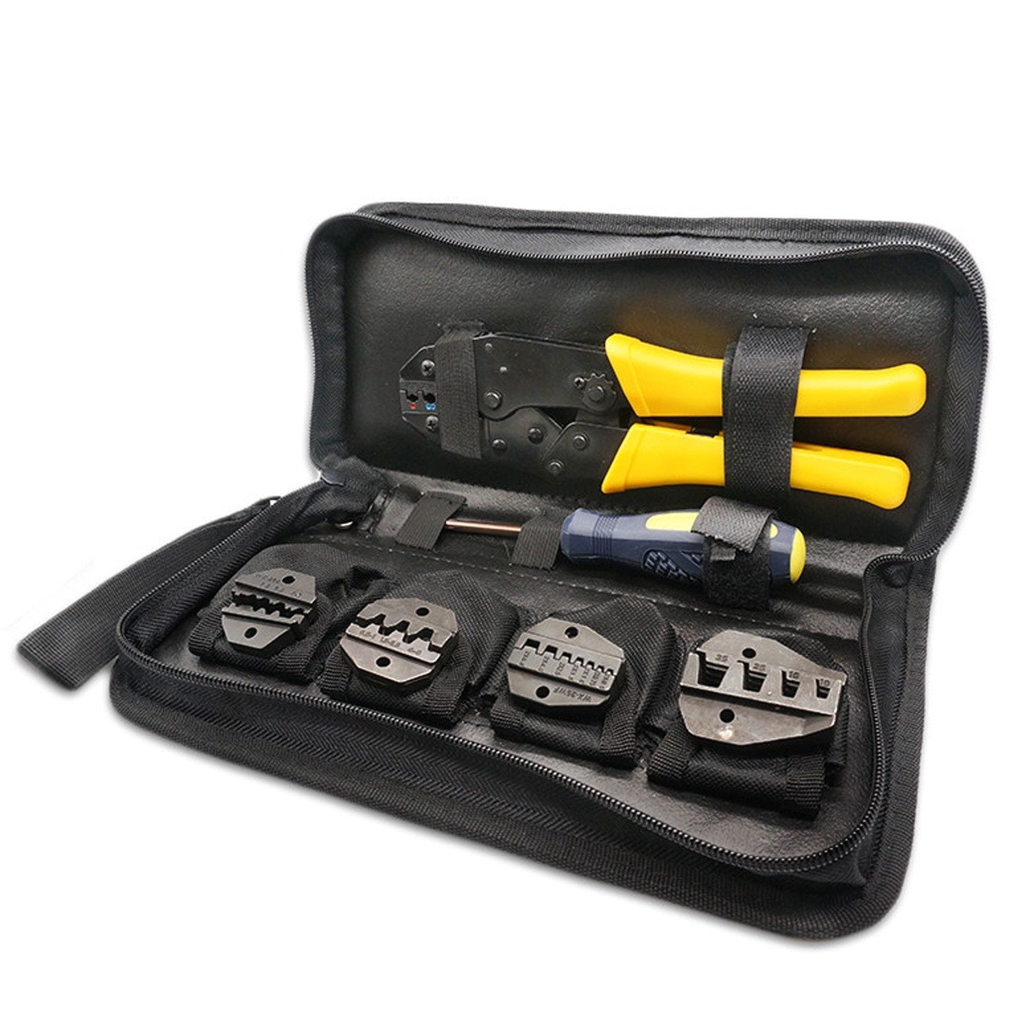 CRIMPER WITH INTERCHANGEABLE PLIERS SET