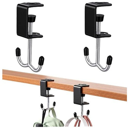 CRIMPING TABLE HOOKS ALUMINUM BAG HOLDER 2 PCS Silicone