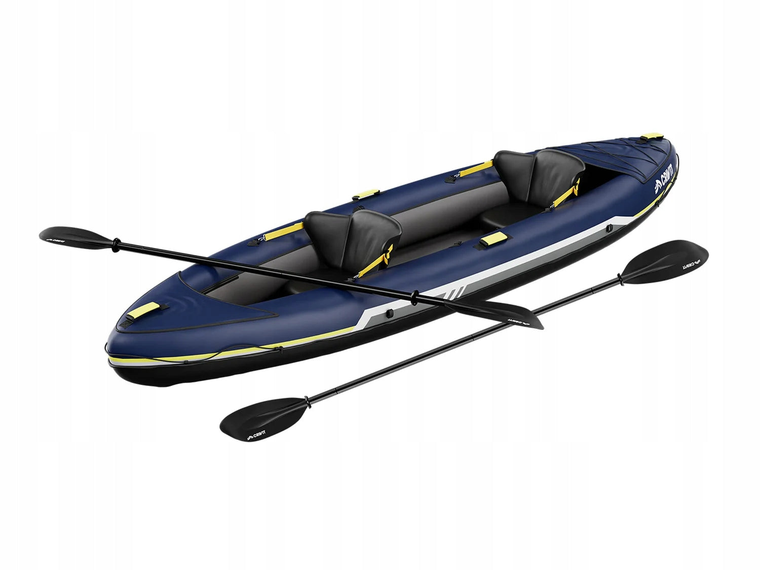 CRIVIT Hiking kayak 2 person inflatable 340 x 103 cm SET PADDLE Brand Crivit