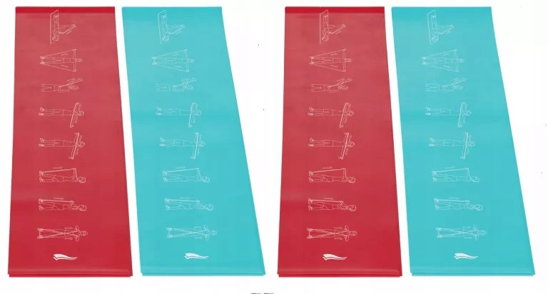 CRIVIT SET OF EXERCISE TAPES, 4 ELEMENTS