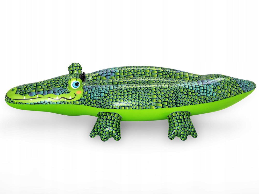 CROCODILE INFLATABLE SWIMMING TOY FOR POOL PONTOON FOR BEACH BY THE SEA Maximum load 45 kg