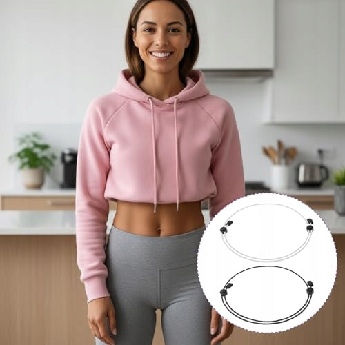 CROP TUCK BAND FOR T-SHIRTS ADJUSTABLE ELASTIC FOR WOMEN 2 PCS. Manufacturer code Bez marki