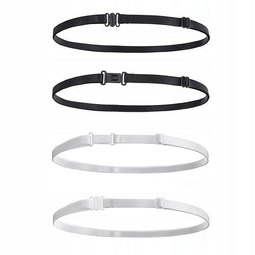CROPSTAR STRAPS FOR T-SHIRTS ADJUSTABLE ELASTIC FOR WOMEN BLACK WHITE