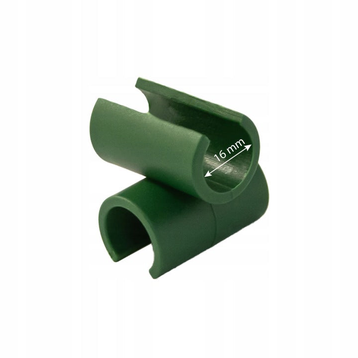 CROSS CONNECTOR FOR POLES 16MM 6PCS 90 DEGREE PEAK ANGLE CONNECTOR Color green