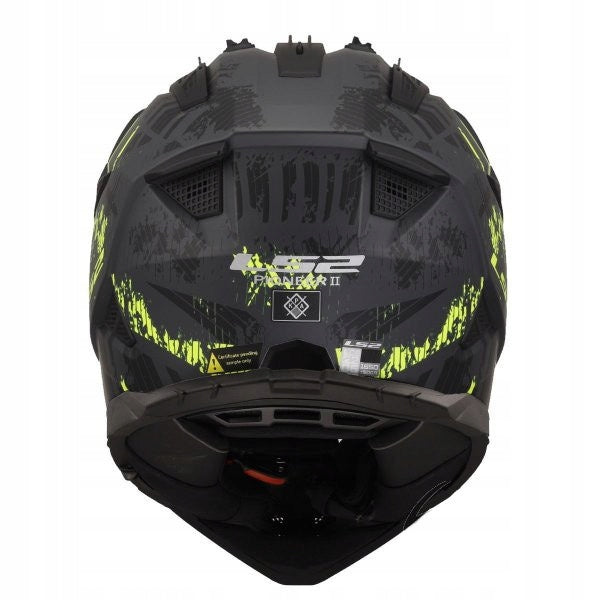 CROSS ENDURO HELMET LS2 AK4670223544 L BLACK YELLOW Size M