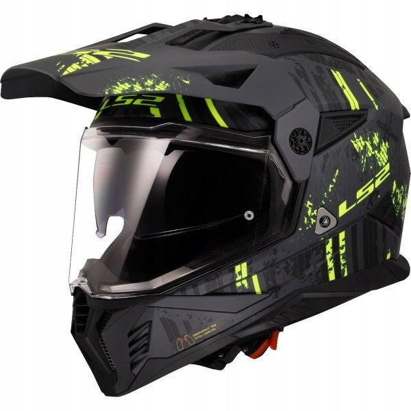 CROSS ENDURO HELMET LS2 AK4670223544 L BLACK YELLOW