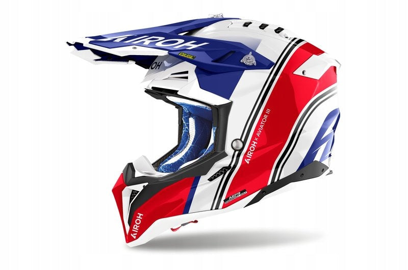 CROSS HELMET AIROH AVIATOR 3 HIMA RED GLOSS M