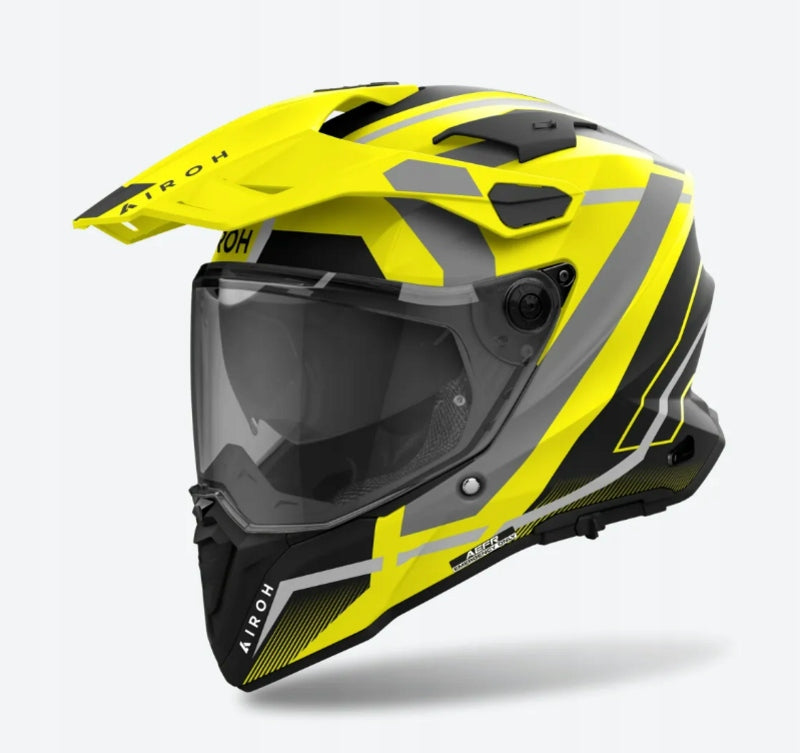 CROSS HELMET AIROH COMMANDER 2 MAVICK YELLOW MATT L