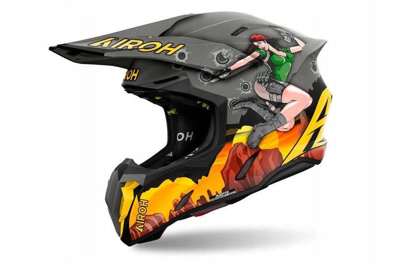 CROSS HELMET AIROH TWIST 3 ADVENTURE MATT BLACK XS