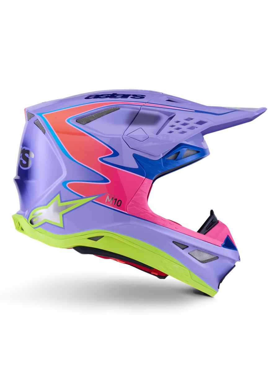 CROSS HELMET ALPINESTARS SUPERTECH M10 JETT PURPLE/PINK M Size M
