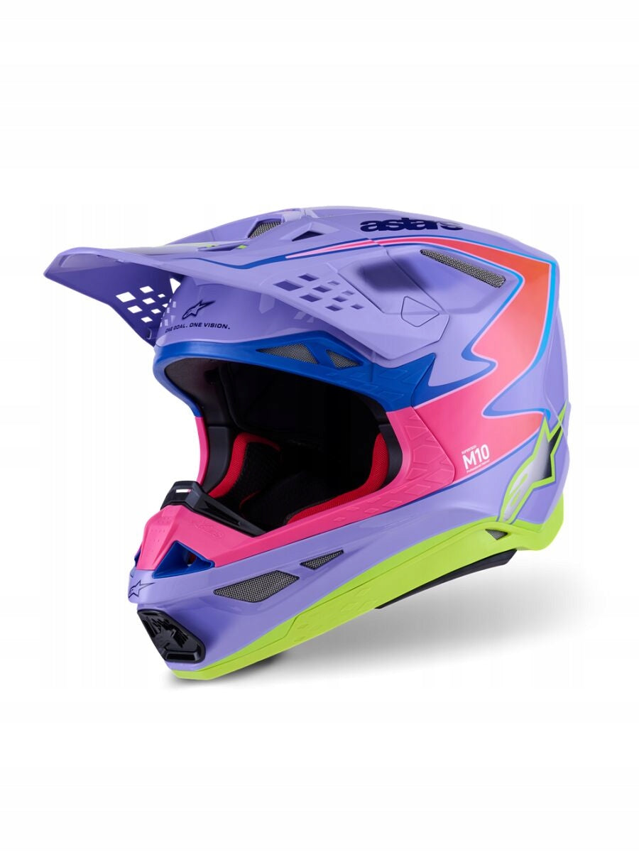 CROSS HELMET ALPINESTARS SUPERTECH M10 JETT PURPLE/PINK M