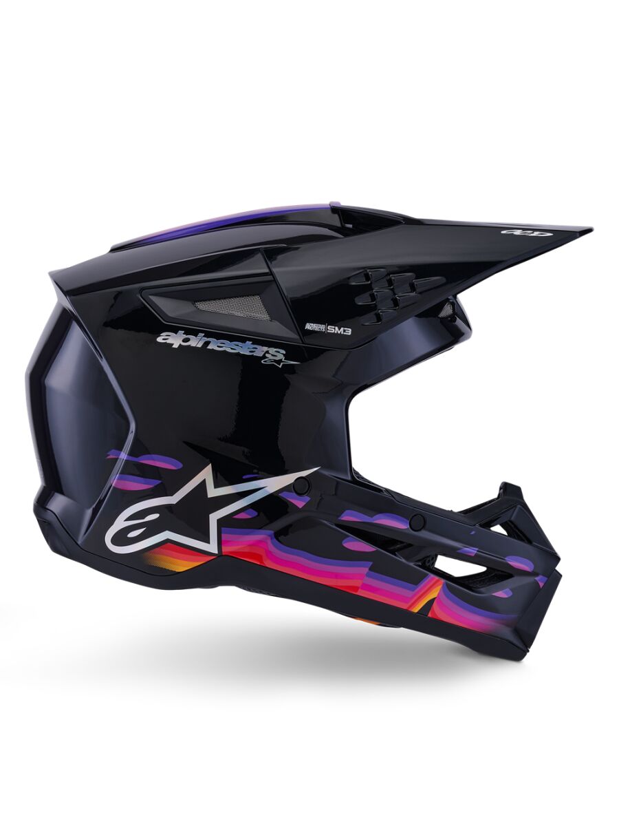 CROSS HELMET ALPINESTARS SUPERTECH M3 FORCE BLACK GLOSS XL Size XL