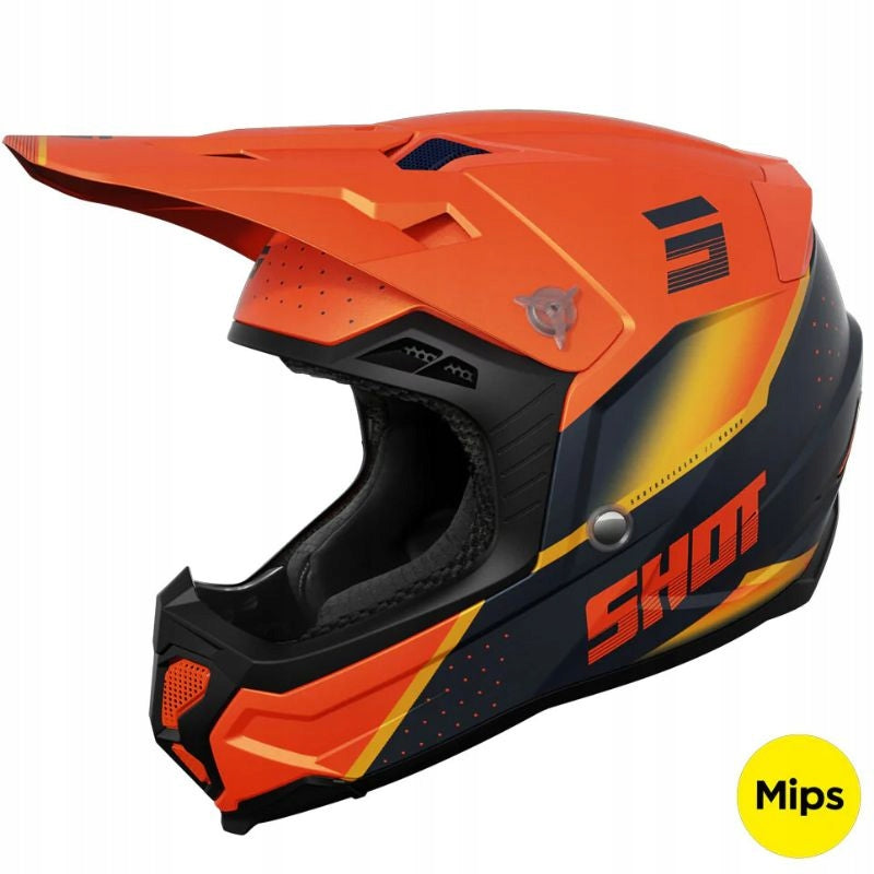 CROSS HELMET QUAD OFFROAD ATV ORANGE SHOT CORE HONOR ORANGE MATT L