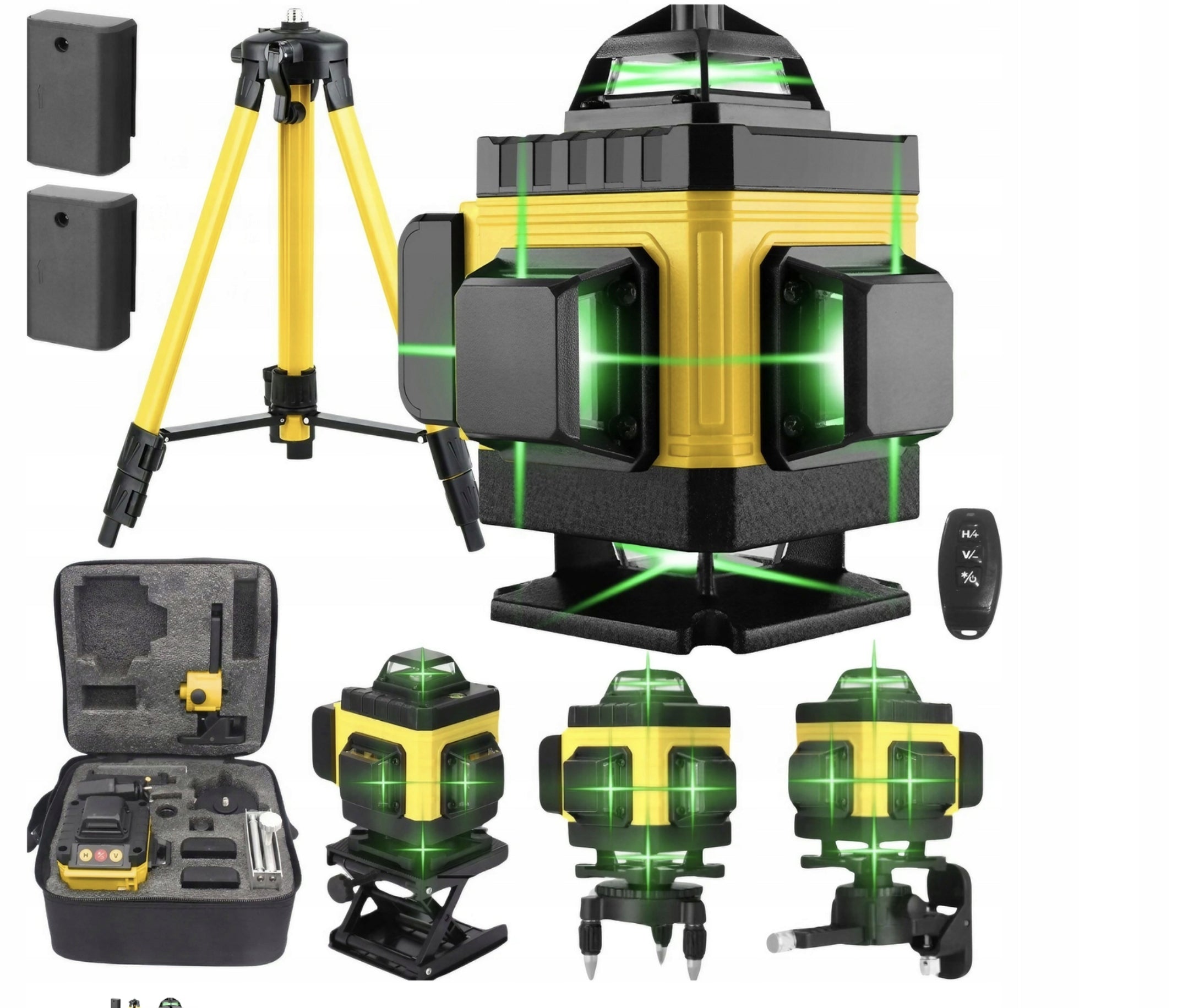 CROSS LASER 360 WITH TRIPOD 16 LINES 4D SELF-LEVELING LEVEL
